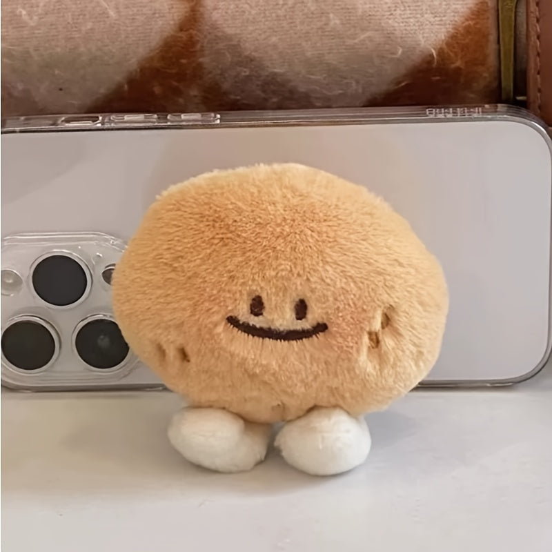 2pcs Potato Plush Pendants Soft Squishy Squeeze with Expressive Eyes & Cheeks