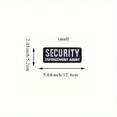 Security Enforcement Agent Embroidery Patch Applique