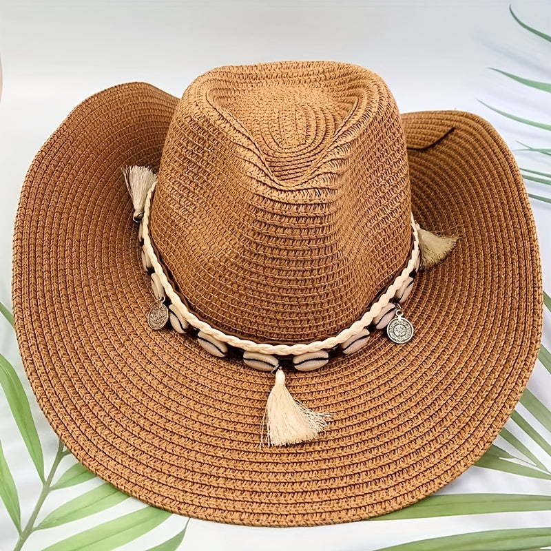 Stripe Paper Straw Hat for Men