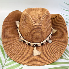 Stripe Paper Straw Hat for Men