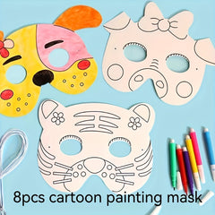 25 Sheets Blank Paper Mask Watercolor Painting DIY Art Materials