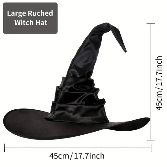 1pc Halloween Pleated Witch Hat Party Holiday Supplies