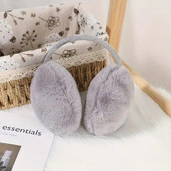 Women's Beige Ear Muffs Warm Winter Ear Warmers for Outdoor Hiking