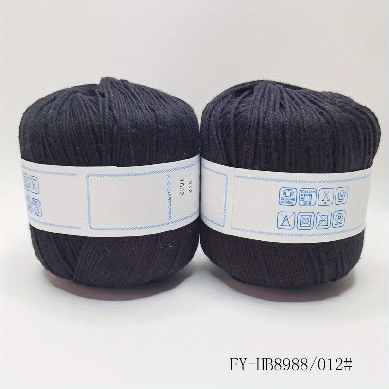 2pcs Colored Yarn Hand Knitting Crochet Yarn 100g pc