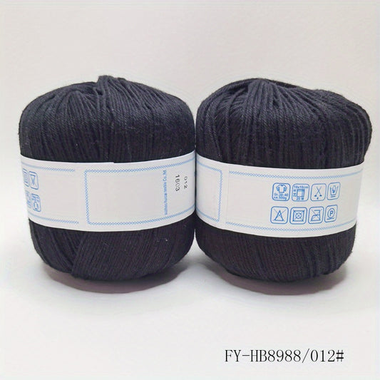 2pcs Colored Yarn Hand Knitting Crochet Yarn 100g pc