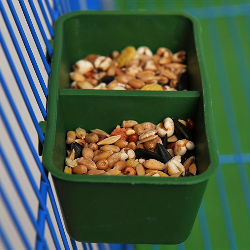 2pcs Animal Feeding Boxes Universal Food Container For Bird Rabbit Cage