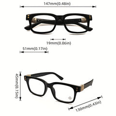 Men's Square Frame Eyeglass Frame