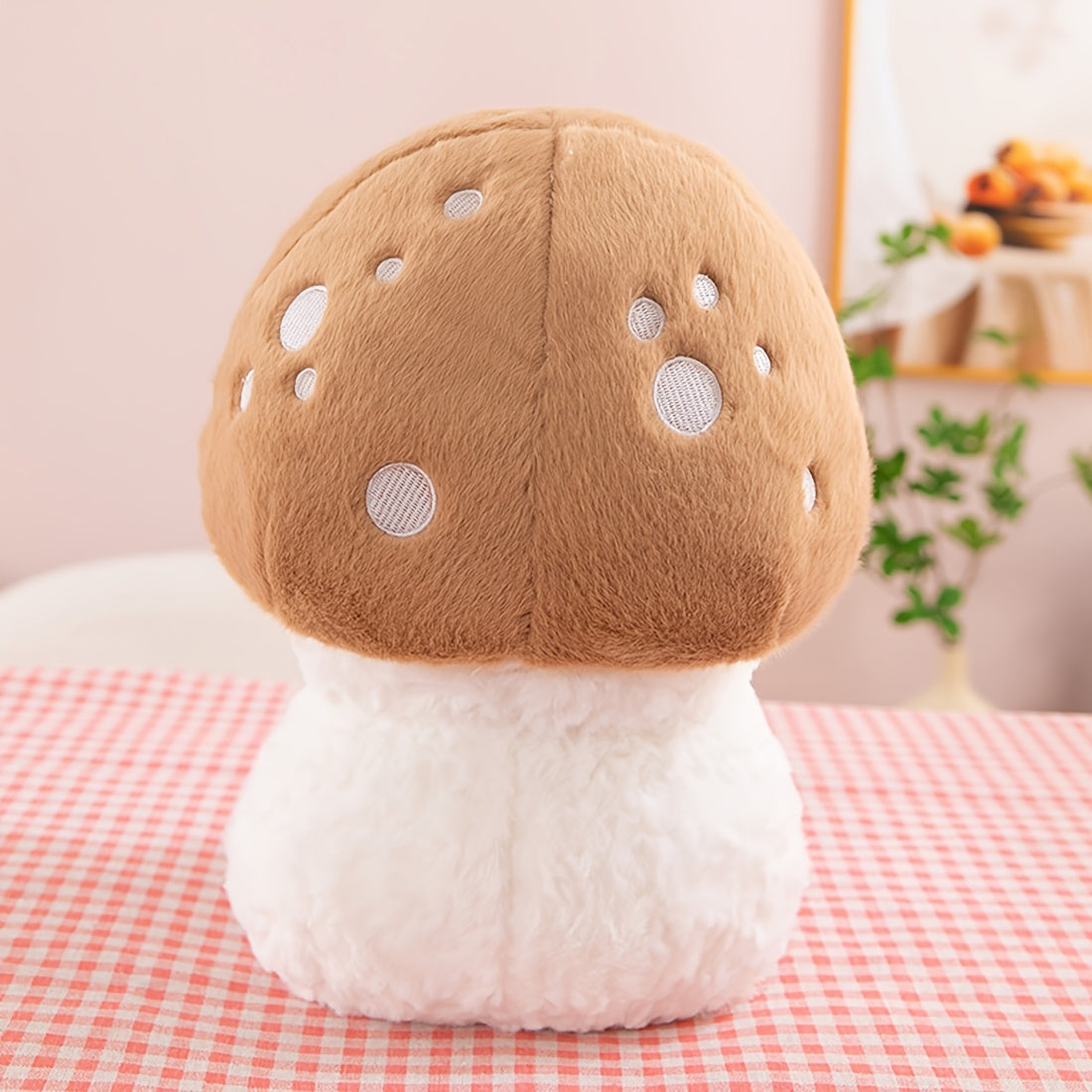 TINICOOCAT Mushroom Plush Toy Soft Stuffed Mushroom Doll for Home Decor