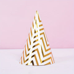 Chevron Pattern Party Hat in Polka Dot Design for Birthday
