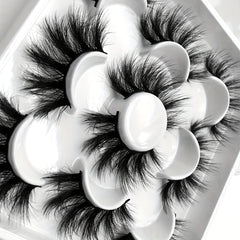 5 Pairs Thick Curling 25mm False Eyelashes Soft Dramatic Look Lashes