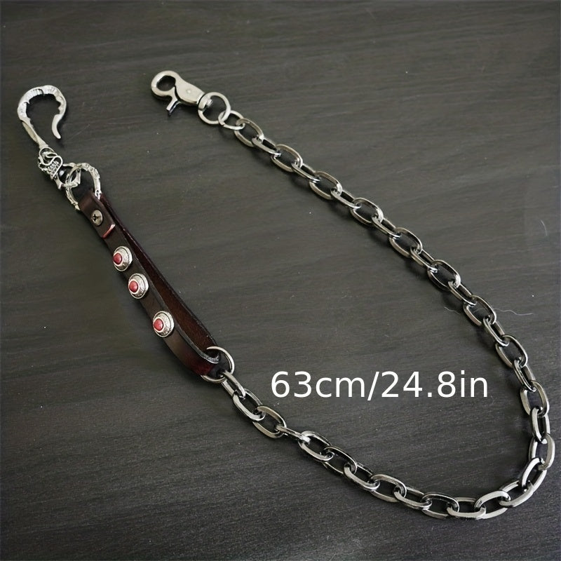 Metal Wallet Belt Chain Rock Punk Trousers Hipster Pant Keychain