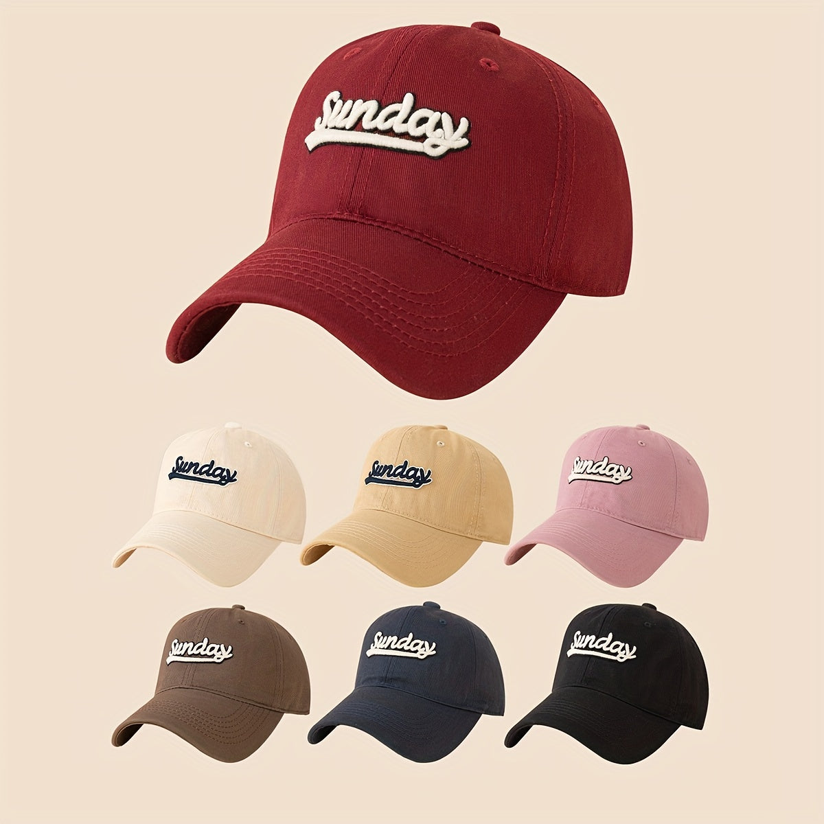 Adjustable Unisex Baseball Cap with Embroidery