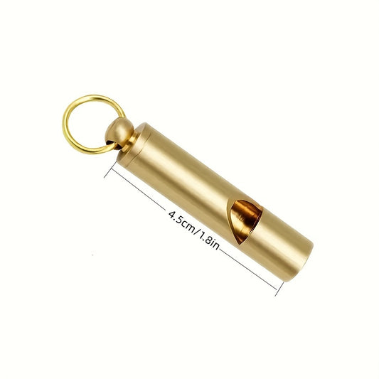 Portable Metal Safety Whistle Keychain for Camping
