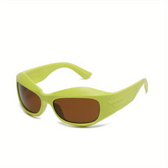 Y2K Wrap Around Sunglasses Futuristic Candy Outdoor UV400