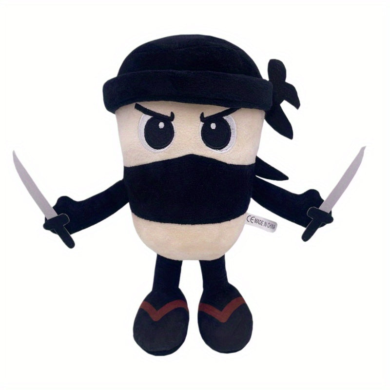Tung Tung Tung Sahur Plush Toy Stylish Dual Sword Warrior