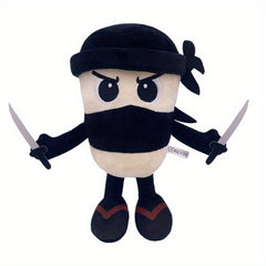Tung Tung Tung Sahur Plush Toy Stylish Dual Sword Warrior