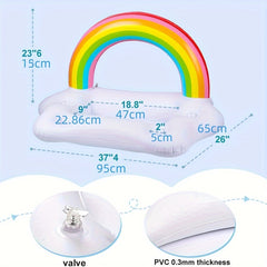 Rainbow Inflatable Drink Holder for Pool Party