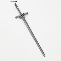 Sword Hair Pin Vintage Alloy Headwear Non Slip Hair Accessory