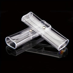 Transparent Plastic Glasses Case Lightweight Portable Myopia Glasses Box