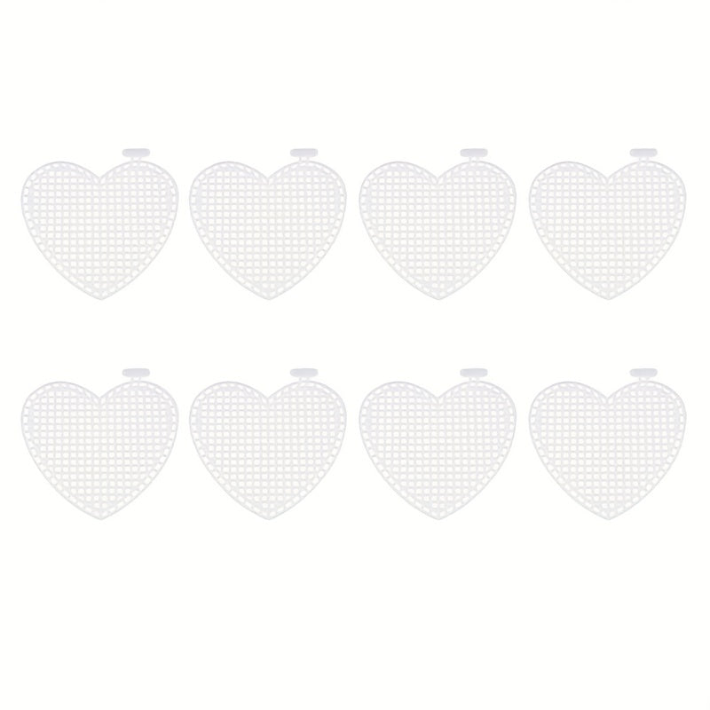 8pcs Plastic Mesh Canvas Sheets - DIY Crafts Embroidery Cross
