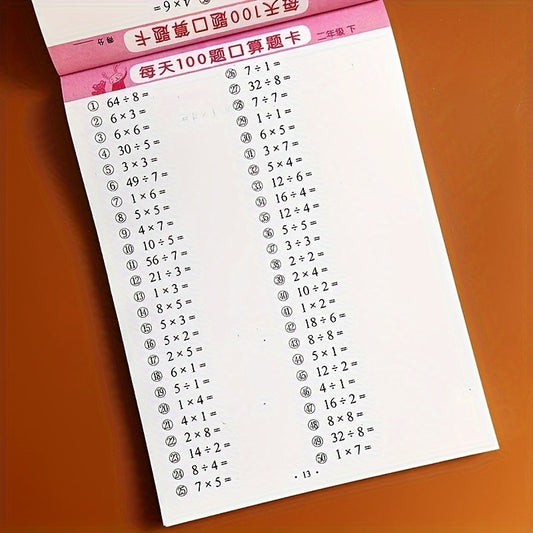Math Practice Workbook for Kids: Addition Subtraction Multiplication & Division