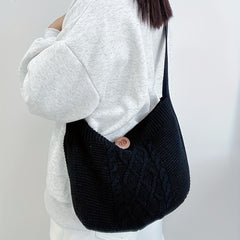 Japanese Style Crochet Crossbody Bag for Women