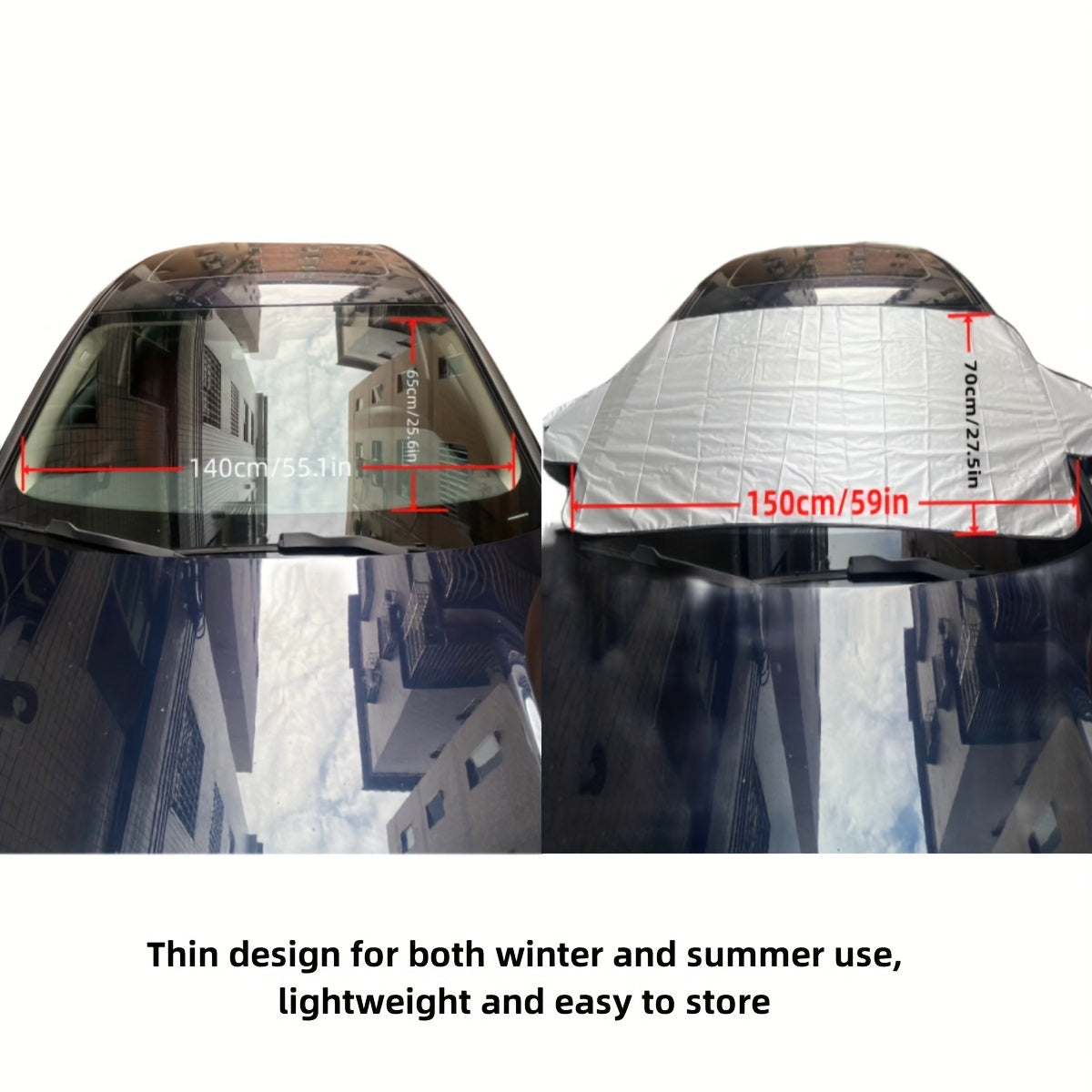 Portable Car Snow Cover Sun Visor Against Heavy Snow