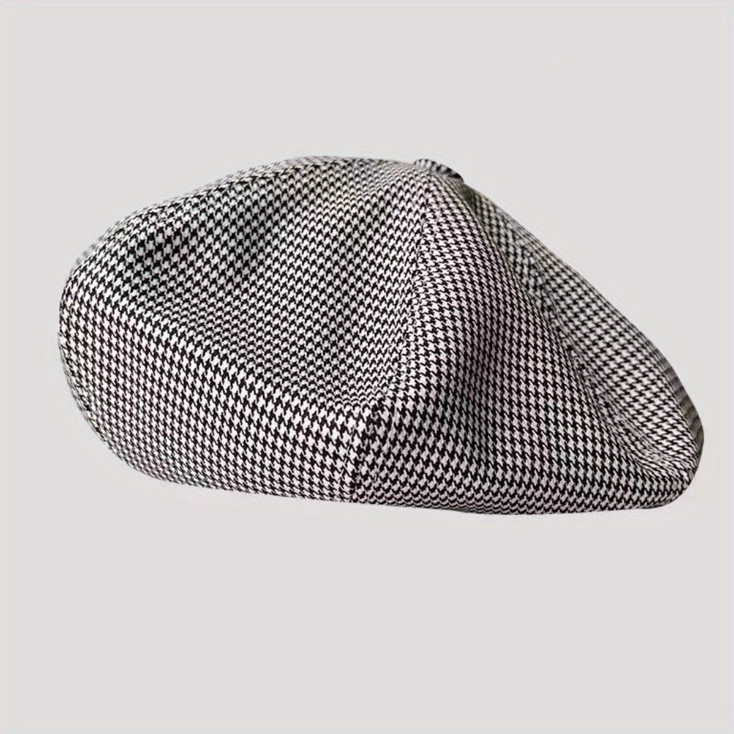 Vintage Plaid Beret Casual Cotton Painter Hat
