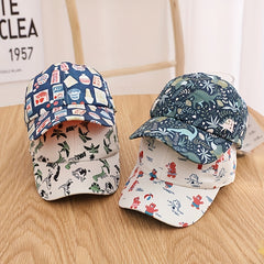 Kids Letter Embroidered Sunshade Baseball Cap