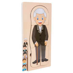 Interactive Wooden Puzzle Toy for Kids Develops Cognitive Skills