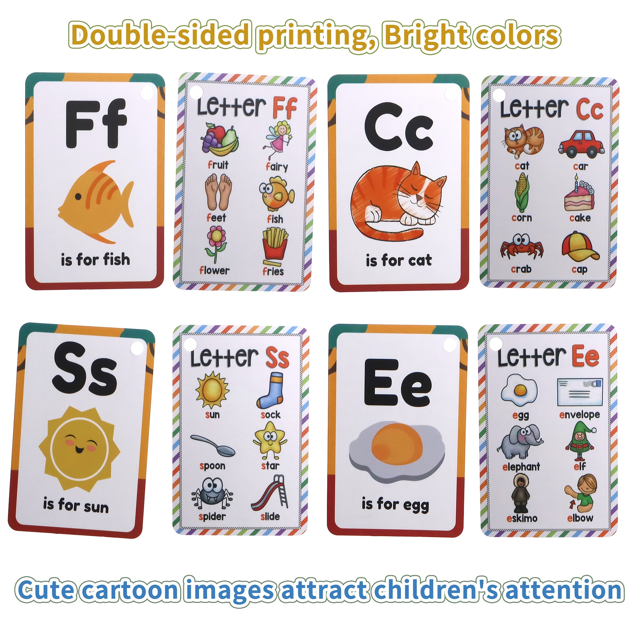 Phonics Flash Cards for Kids Ages 3-6