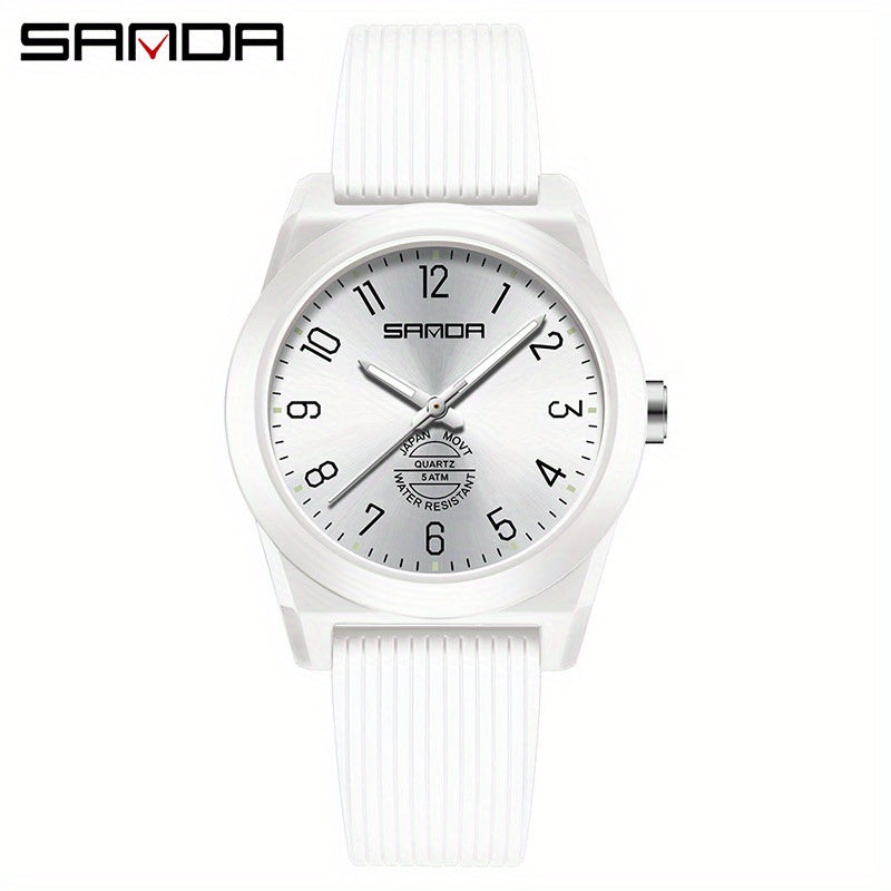 Sanda Quartz Student Watch Minimalist Design Luminous Hands Non Rechargeable