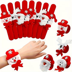 6pcs Christmas Clapper Set Santa Snowman & Reindeer Designs