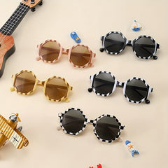 Kids Striped Sunglasses UV400 Protection
