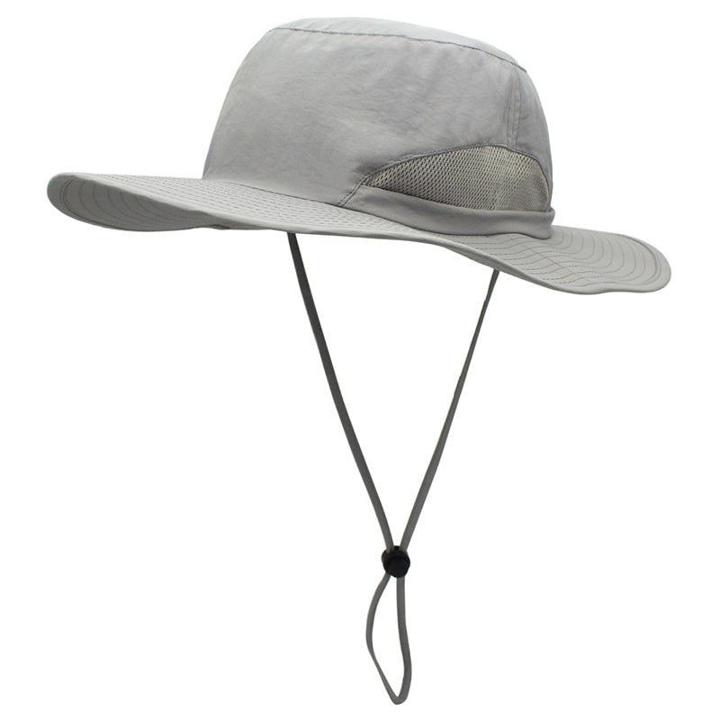 Men's Fisherman Hat Adjustable Wide Brim Sunshade Outdoor Hat
