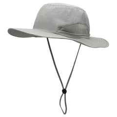Men's Fisherman Hat Adjustable Wide Brim Sunshade Outdoor Hat