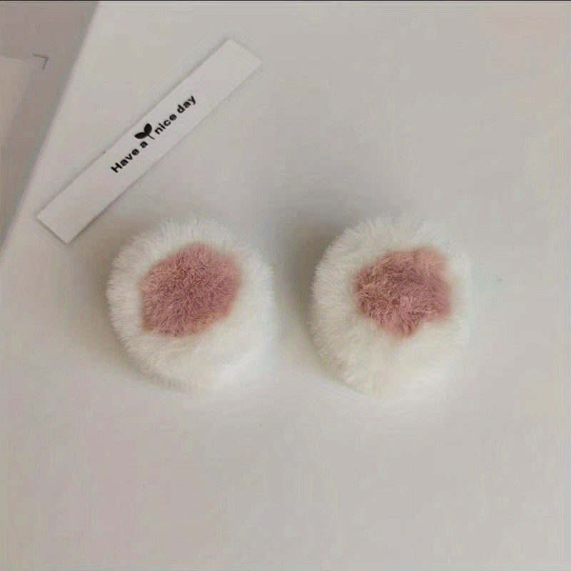 2pcs Cat Ears Hair Claw Mini Shark Claw Accessories Women