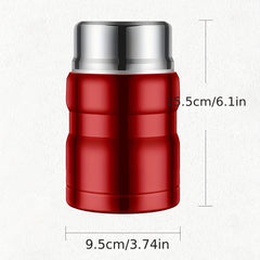 500ml Insulated Food Jar Thermal Lunch Box for School and Office