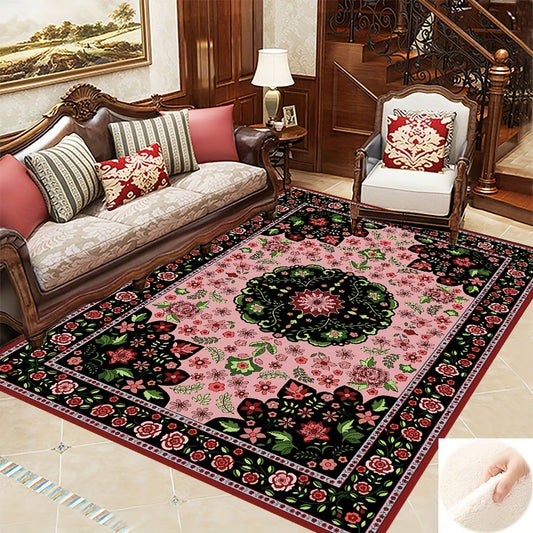 Vintage Non Slip Soft Faux Sheepskin Floor Mat