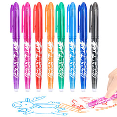 8pcs Erasable Rollerball Pen 0.5mm - Erasable Ink - Ballpoint Pen