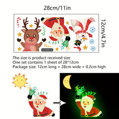 Santa Claus Luminous Wall Sticker Room Decor
