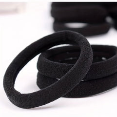 100pcs Seamless Elastic Hair Ties Rubber Hair Bands