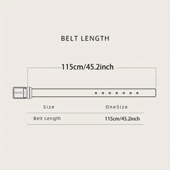 Triangle Metal Buckle Thin Belt Solid Women's Knotted Belt