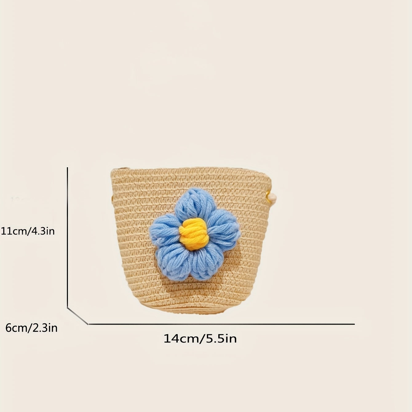Straw Crossbody Bag With Zipper Woven Shoulder Bag For Beach