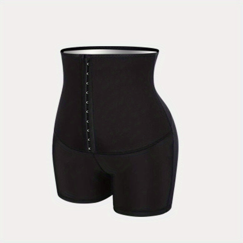 High Waisted Sauna Sweat Shorts for Women 3 Rows of 10 Buttons