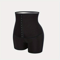 High Waisted Sauna Sweat Shorts for Women 3 Rows of 10 Buttons