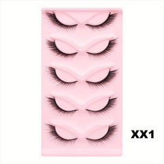 5/10 Pairs Cat Eye False Eyelashes Natural Curling Fluffy Fox Eye Long