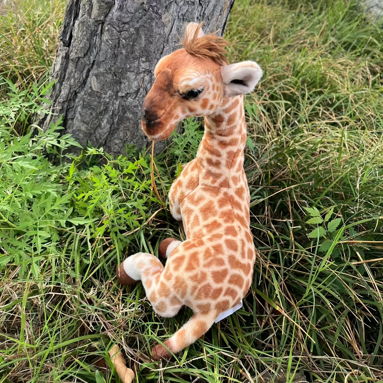 Realistic Giraffe Plush Stuffed Animal Soft Polyester Fiber Home Decor Gift