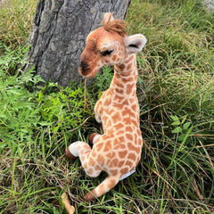 Realistic Giraffe Plush Stuffed Animal Soft Polyester Fiber Home Decor Gift