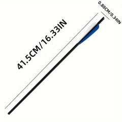 12pcs 16" Carbon Fiber Shield Feather Bowfishing Accessory